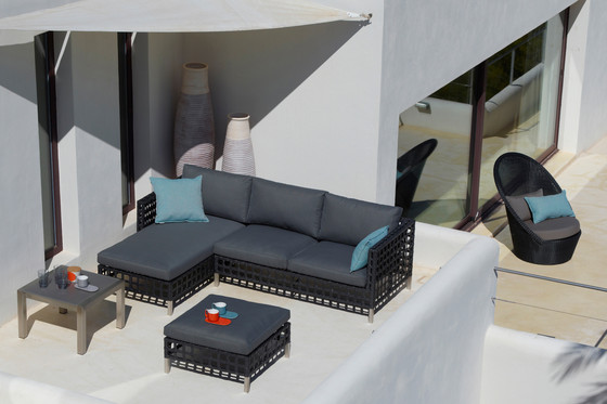 Flow Chaise Lounge Left Module | Lettini giardino | Cane-line