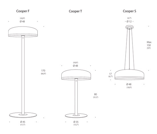 Cooper F Floor lamp | Lampade piantana | Luz Difusión