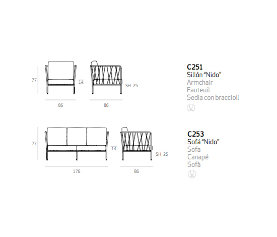 Nido Right Central module | Armchairs | Expormim