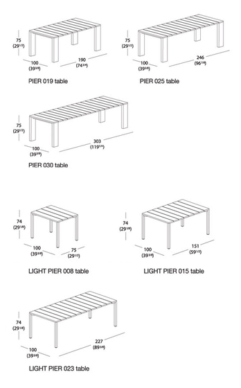 LIGHT PIER 015 Table | Tavoli pranzo | Roda