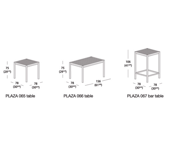 Table de bar PLAZA 067 | Tables hautes | Roda