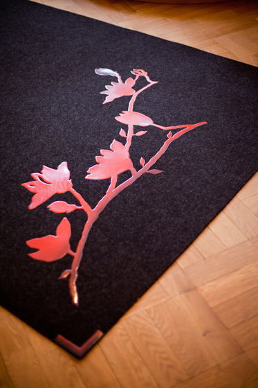 Red Flower | Alfombras / Alfombras de diseño | Ruckstuhl