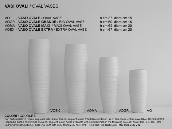 Vasi Ovali | Vases | Rina Menardi