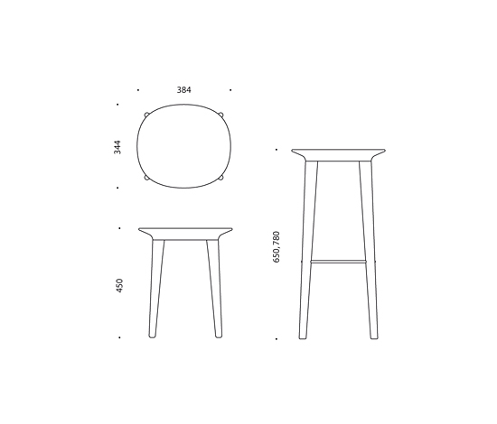 Audrey stool | Bar stools | Minus tio