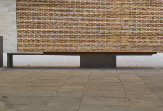 Shape Bench with backrest | Benches | Onn Outside