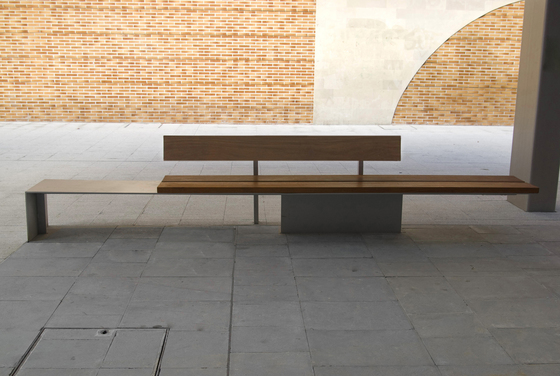 Shape Bench with backrest | Benches | Onn Outside