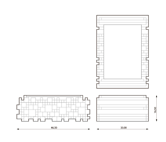 Log Pile Side/Entry Table | Console tables | Aprro Design*