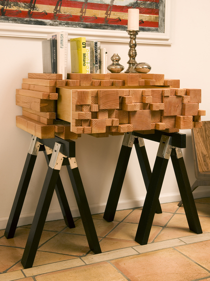 Log Pile Side/Entry Table | Console tables | Aprro Design*