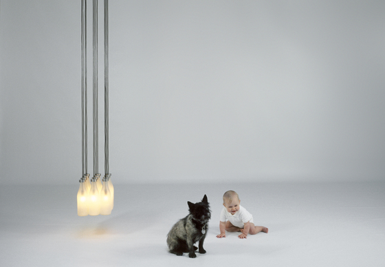 Milk bottle lamp single | Suspended lights | Droog