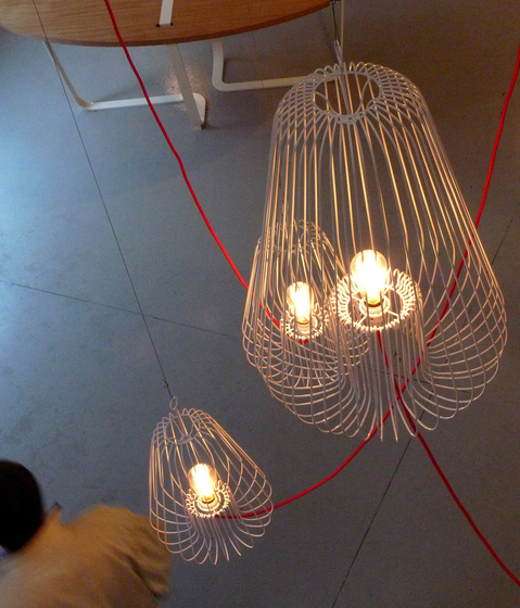 Light Cage small white | Suspended lights | La Corbeille