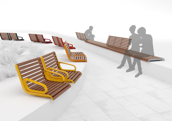 portiqoa | Park bench with backrest | Chairs | mmcité