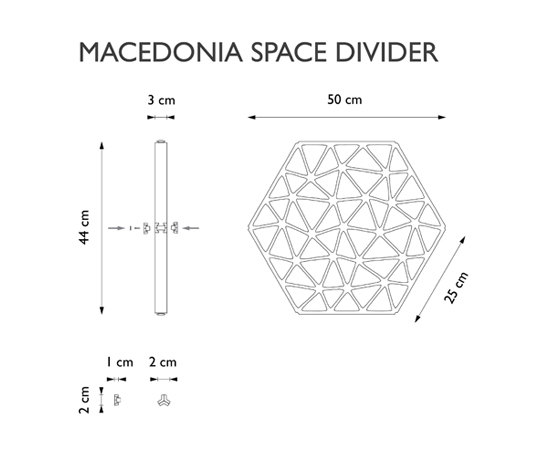 Macedonia space divider | Brise-vue | Freedom Of Creation