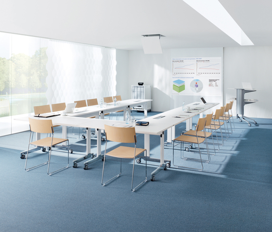 n_table with t-leg base | Tavoli contract | Wiesner-Hager