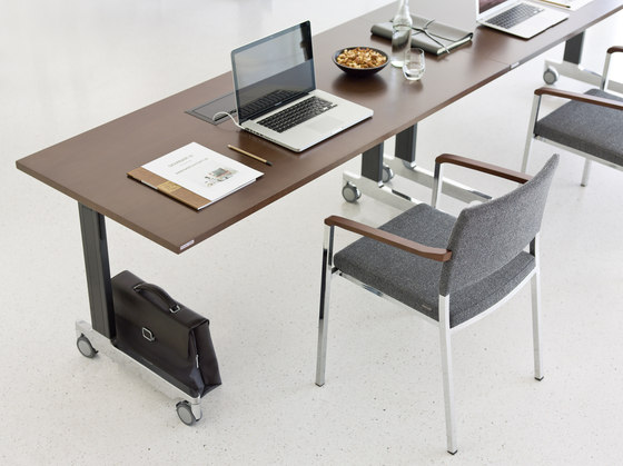 n_table with t-leg base | Tables collectivités | Wiesner-Hager