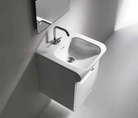 Inka Washbasin 40 + wall-mounted cabinet 40 | Meubles sous-lavabo | Kerasan