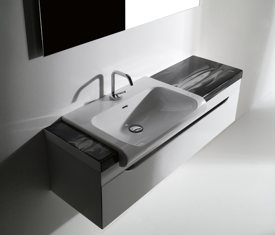 Inka Washbasin 40 + wall-mounted cabinet 40 | Meubles sous-lavabo | Kerasan