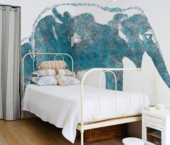 Aqua Elephas | Wall coverings / wallpapers | Wall&decò