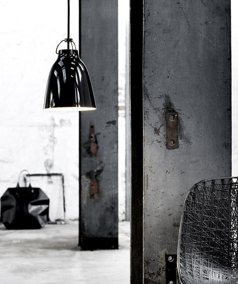 Caravaggio™ Matt | Pendant | P1 | Black | Grey45 cord | Lampade sospensione | Fritz Hansen