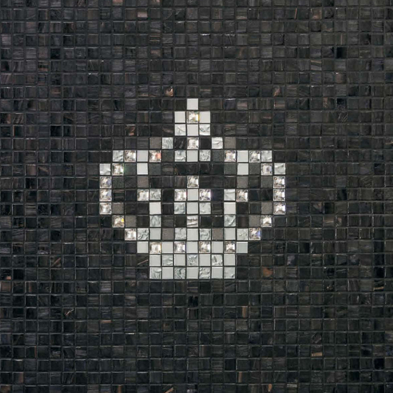 Skulls & Crowns Black | Mosaici vetro | Bisazza