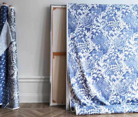 Ocean blue | Drapery fabrics | BANTIE