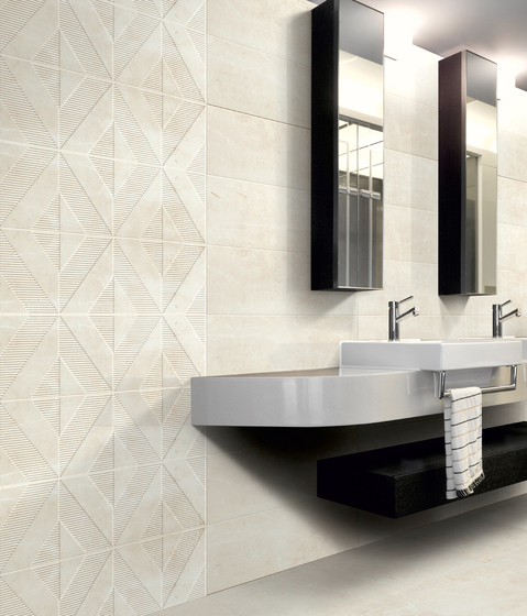 Saint Laurent - Geometric Decor Ivory | Ceramic tiles | Kale