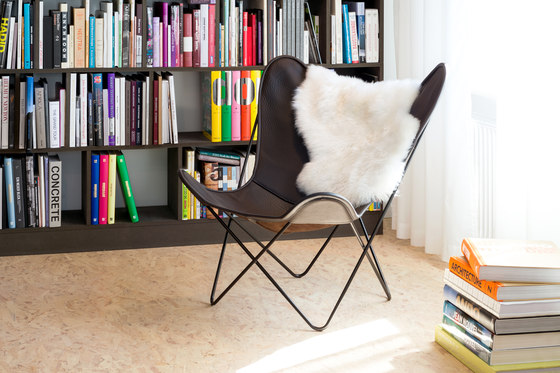 Hardoy Butterfly Chair Blank-Leder Cognac | Poltrone | Manufakturplus