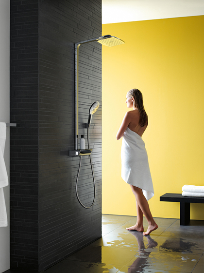 Hansgrohe Ecostat S termostato de ducha visto | Grifería para duchas | Hansgrohe