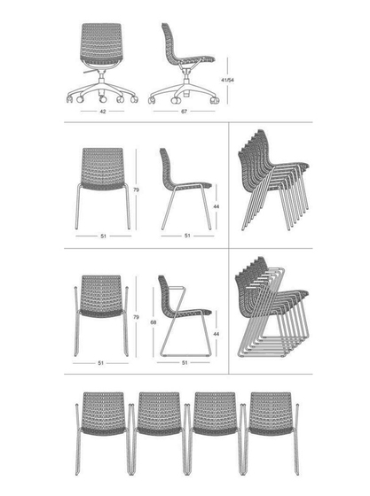 Moiré Stuhl | Bürodrehstühle | MOVISI