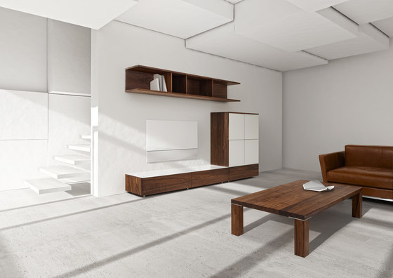 FLAT Livingroom system | Pareti attrezzate | Holzmanufaktur