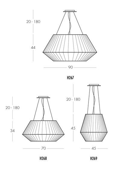 Ruban H267 pendant | Lámparas de suspensión | Dix Heures Dix