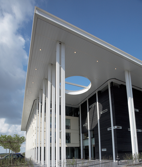 Exterior Wide Panel Metal Ceiling | Systèmes de façade | Hunter Douglas