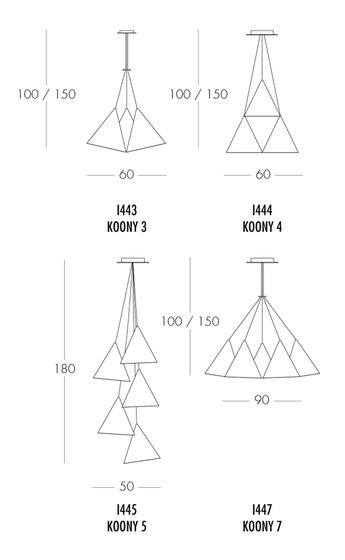 Koony 3 I443 pendant | Lampade sospensione | Dix Heures Dix