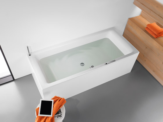 Puro inset countertop washbasin 40 mm alpine white | Lavabos | Kaldewei