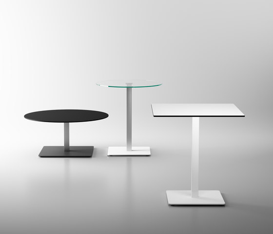 Badá round glass | Tables hautes | Systemtronic