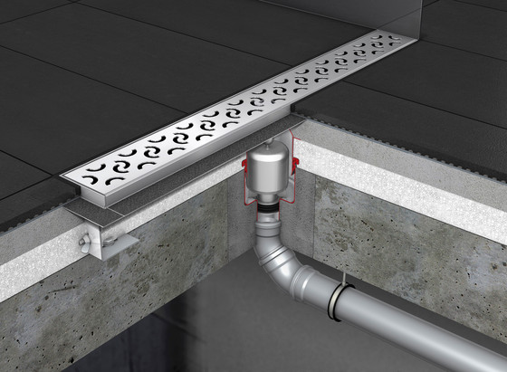 ACO ShowerDrain E-line: Fire protection without Fit-in | Linear drains | ACO Haustechnik
