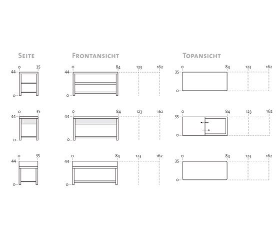 Schuhbank | Cabinets | Chamäleon Design