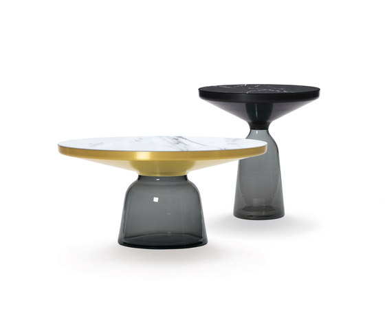 Bell Side Table copper-glass-grey | Beistelltische | ClassiCon