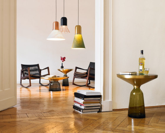 Bell Coffee Table copper-glass-grey | Tavolini bassi | ClassiCon
