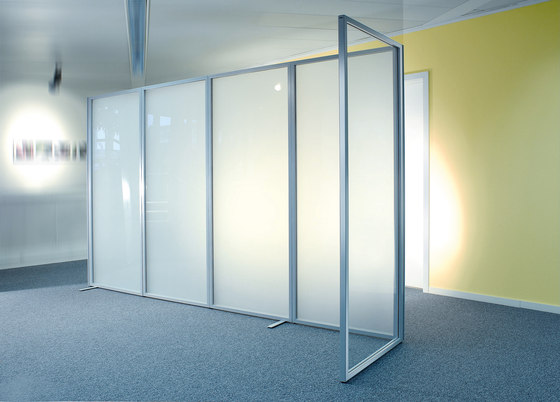 Sitag Room partition walls Ground glass | Paredes móviles | Sitag