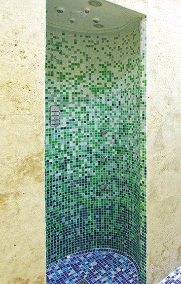 Fading Outs Verde | Glas Mosaike | Ezarri