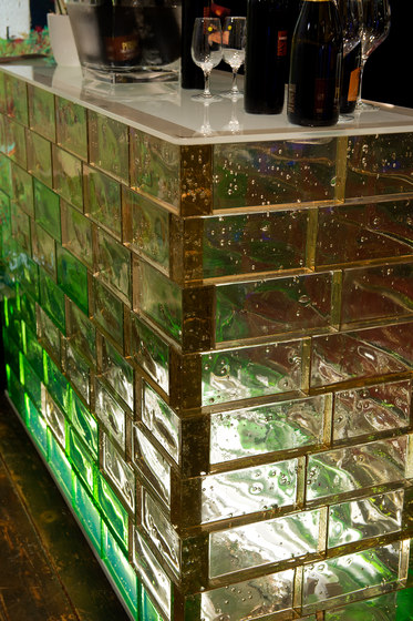 Mattoni in vetro | Artiko bubble wisteria | Decorative glass | Poesia