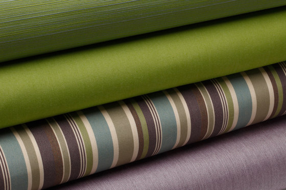 Solids & Stripes Porto Blue Chiné | Tissus de décoration | Sunbrella