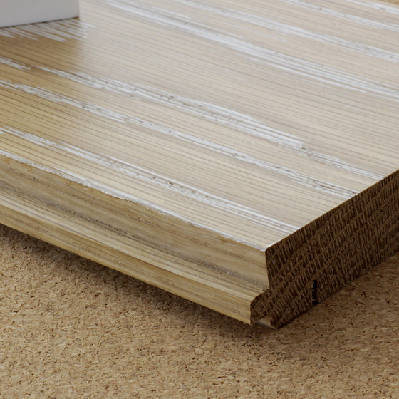 Pigmented brushed solid oak flooring | Holz | selected by Materials Council