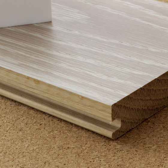 Pigmented brushed solid oak flooring | Holz | selected by Materials Council