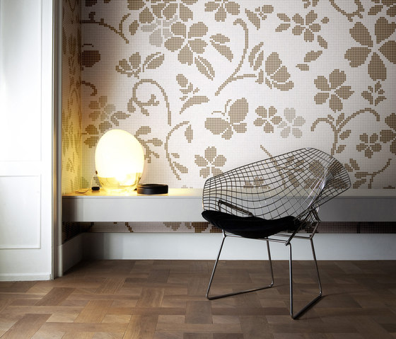 Hana Flower Grey A | Mosaicos de vidrio | Bisazza