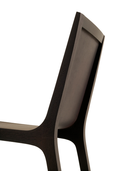 Foglia barstool in solid oad, with footrest | Bar stools | Billiani