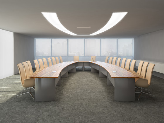 C3 Customized conference table system | Tables collectivités | Holzmedia