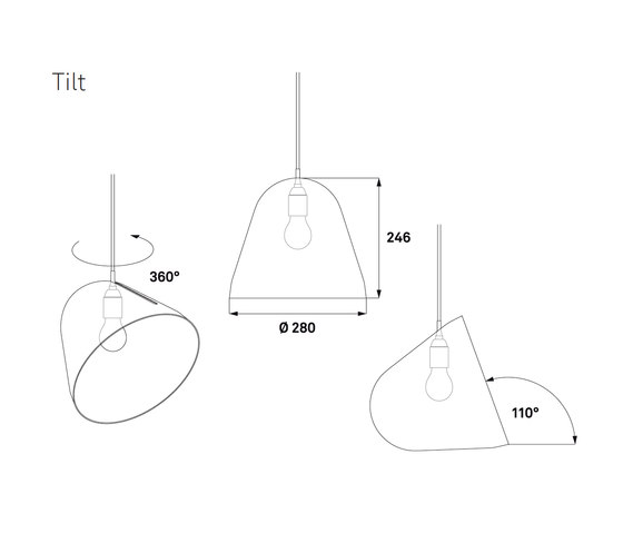 Tilt Pendant Lamp - offline | Lámparas de suspensión | Nyta