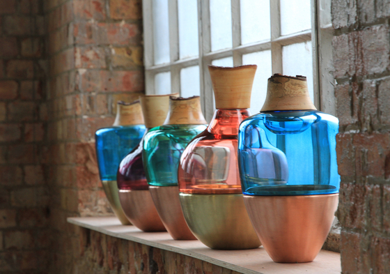 Stacking Vessels | SV India 2 Brass Peach | Vases | Utopia and Utility