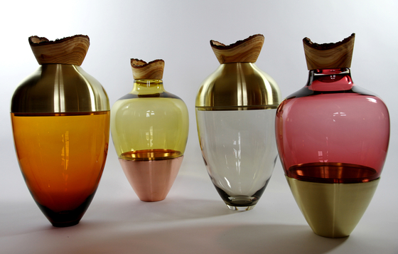 Stacking Vessels | SV India 2 Brass Peach | Vasi | Utopia and Utility